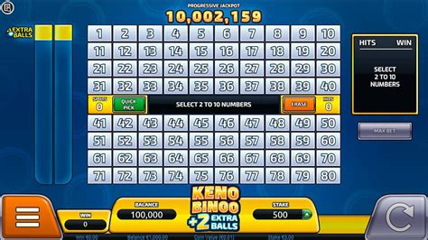 keno bingo 2 extra balls game free spins  9 12298